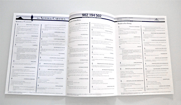 Los Altos de Cabanes - hoja de especificaciones