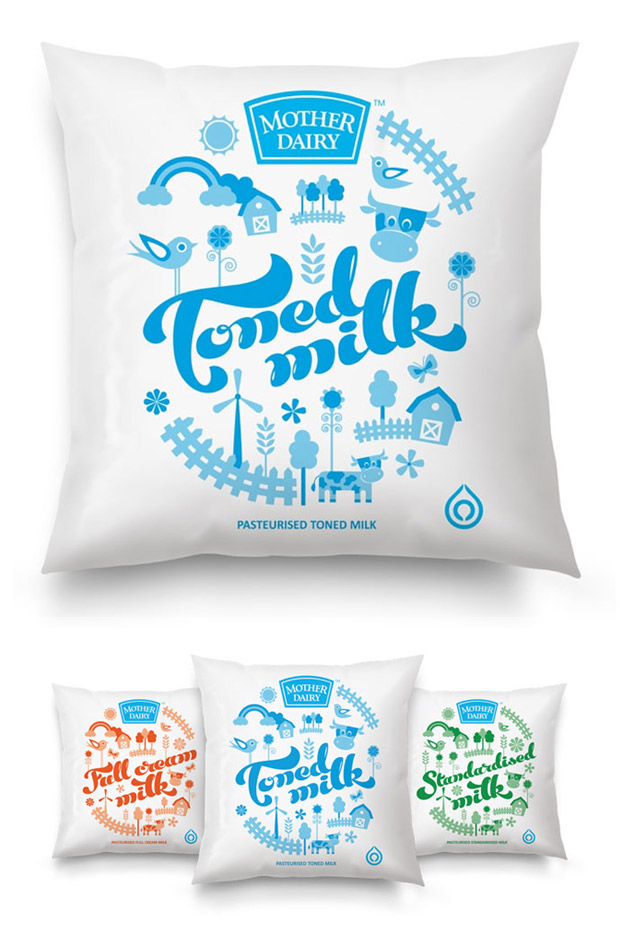 Packaging Leche, Mother Dairy by Sulekha Rajkumar