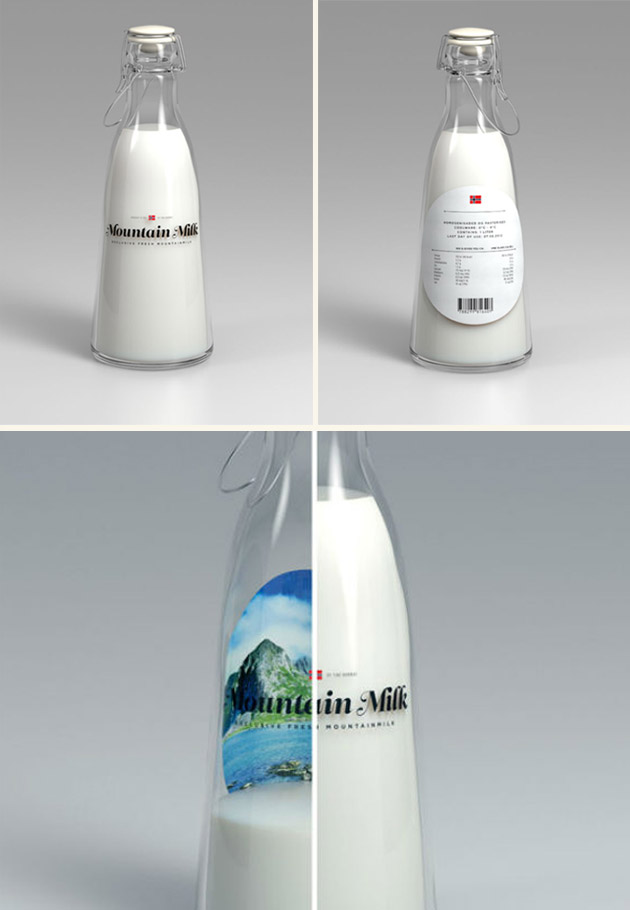 Packaging Leche, Mountain Milk by Anders Drage