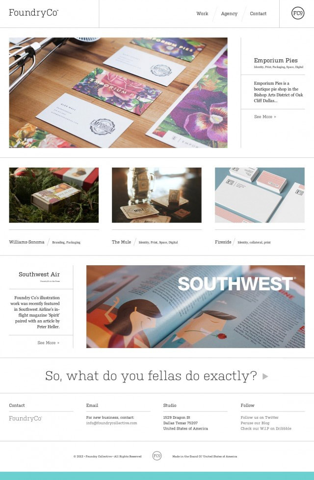 FoundryCo- Inspiración web design