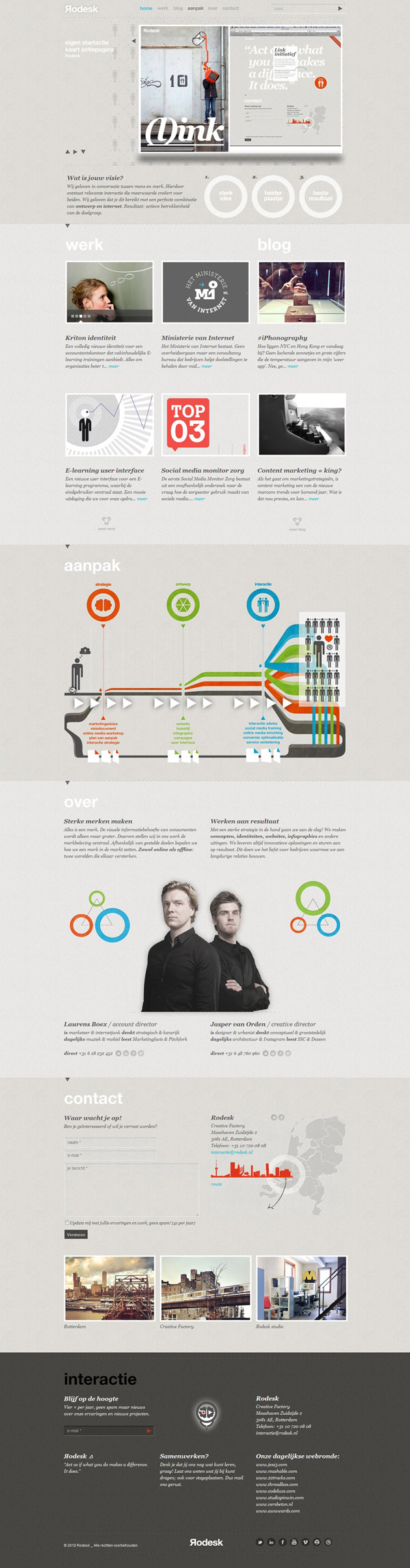 Rodesk- Inspiración web design