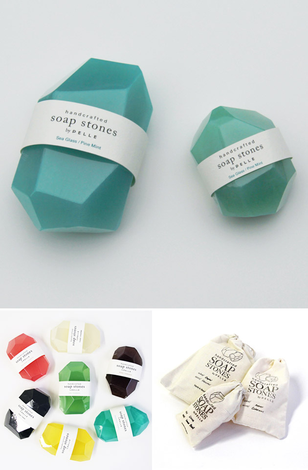 Packaging Jabón, Soap Stones by Pelle Designs