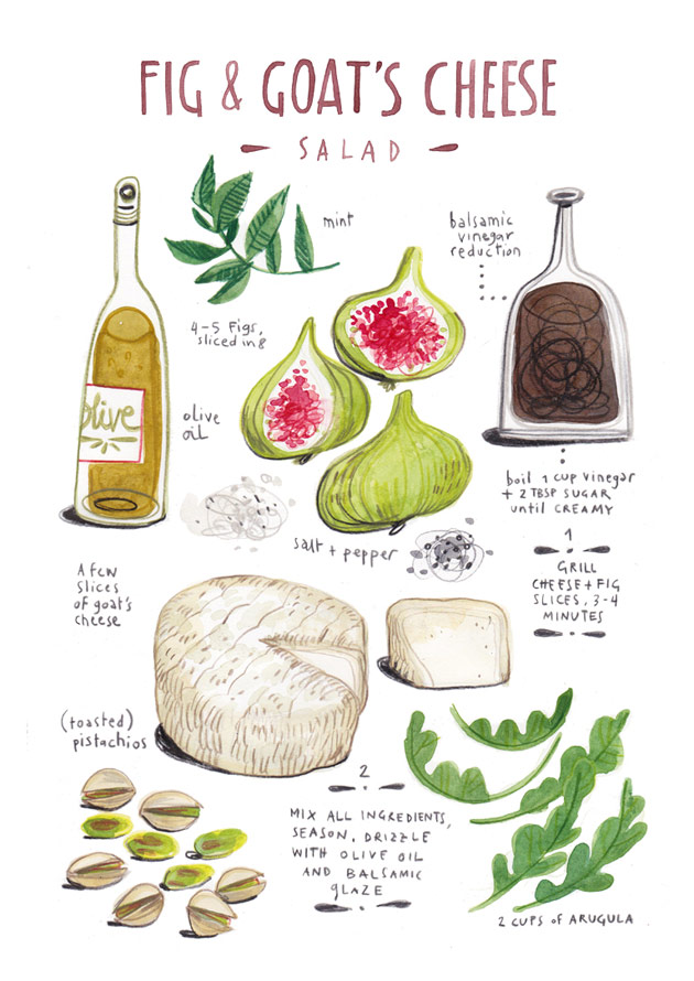 Fig and Goat's Cheese Salad by Felicita Sala