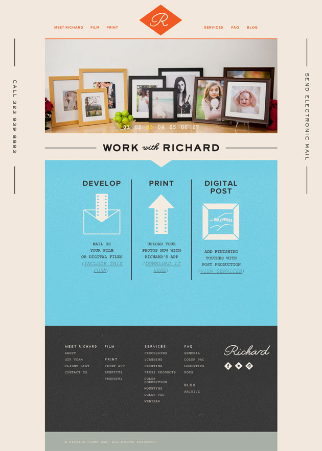 Richard Photolab - Inspiración web design