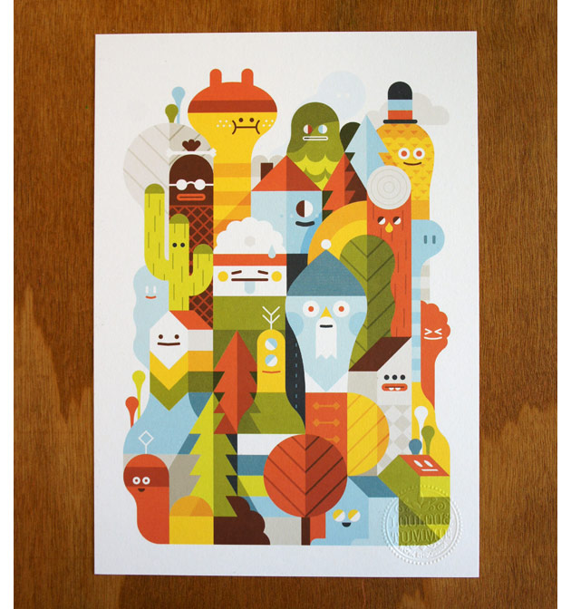 Character City print by LouLou & Tummie