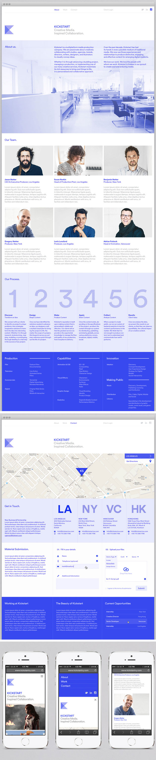 Kickstart Media Group - Inspiración web design