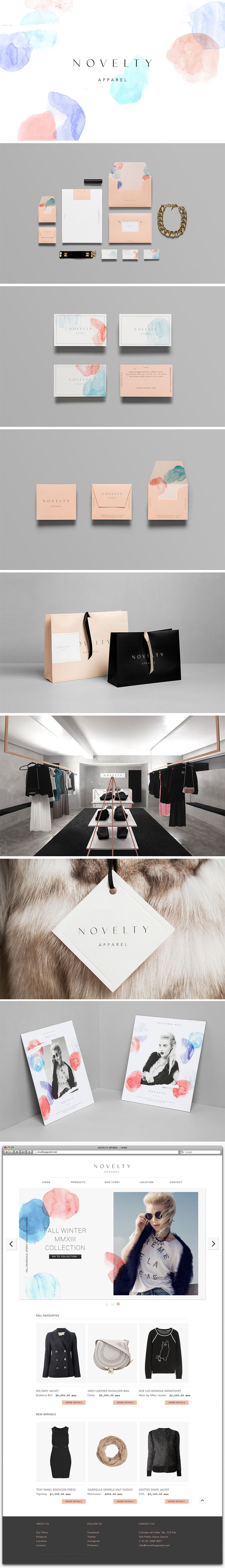 Novelty Boutique branding by Anagrama