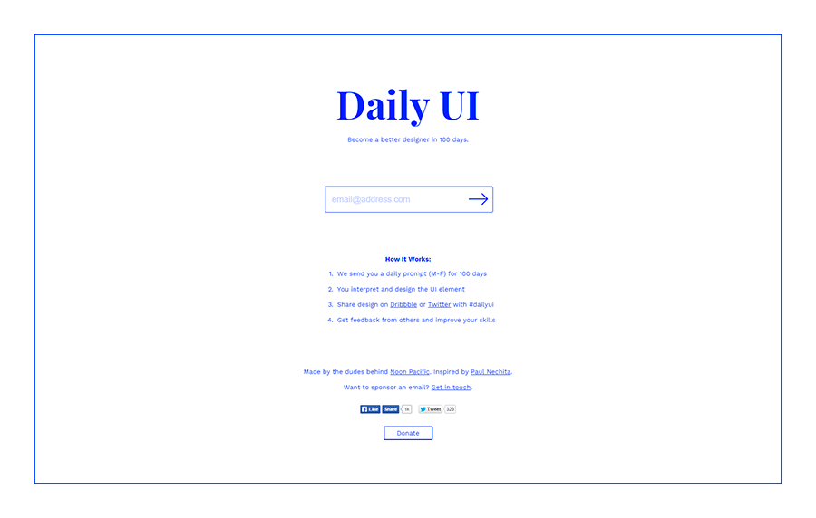 Retos para diseñadores Daily UI