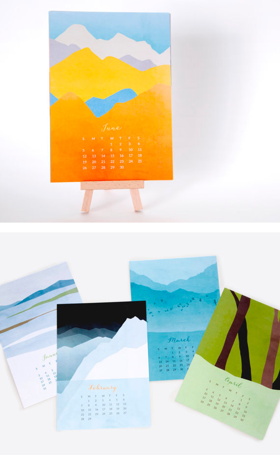 Landscape Calendar - Calendarios Creativos 2016