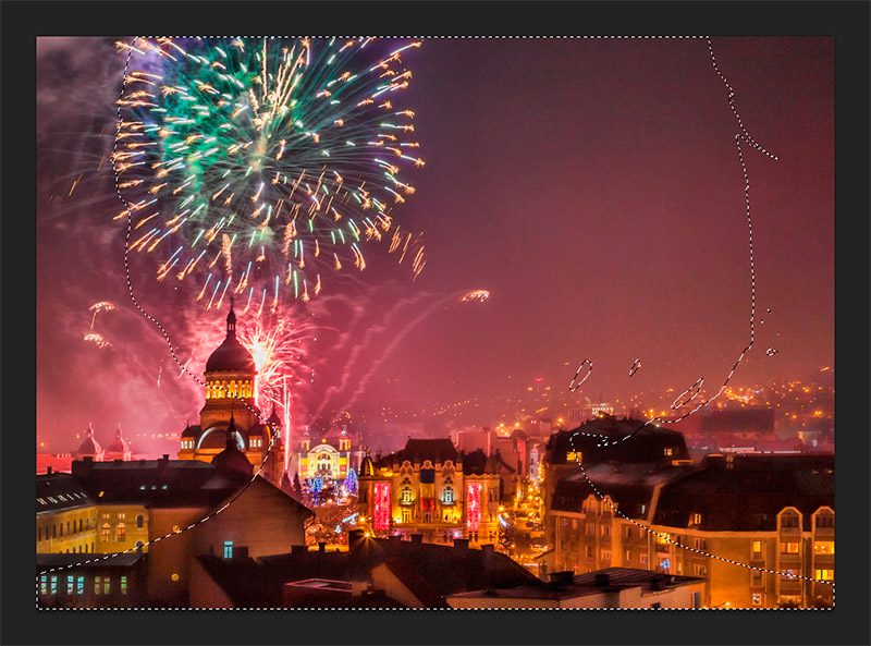 Seleccionar la máscara de capa