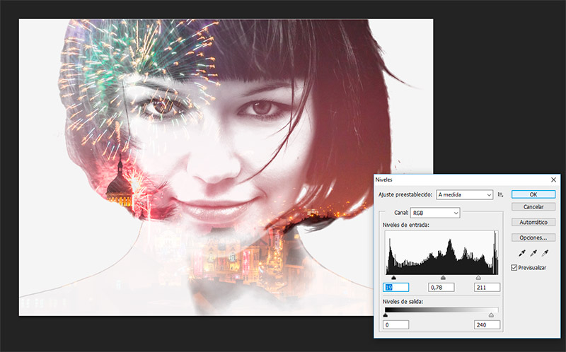 Ajustes de color y contraste