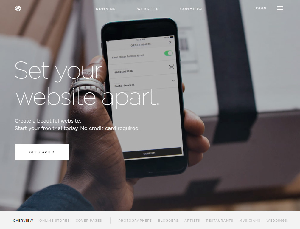 Portfolio en Squarespace