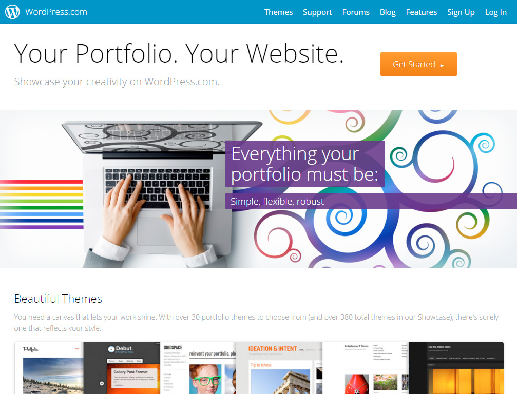 Portfolio en WordPress