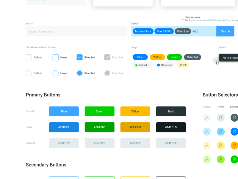 Botones - Style Guide Buttonsby Kerem Suer