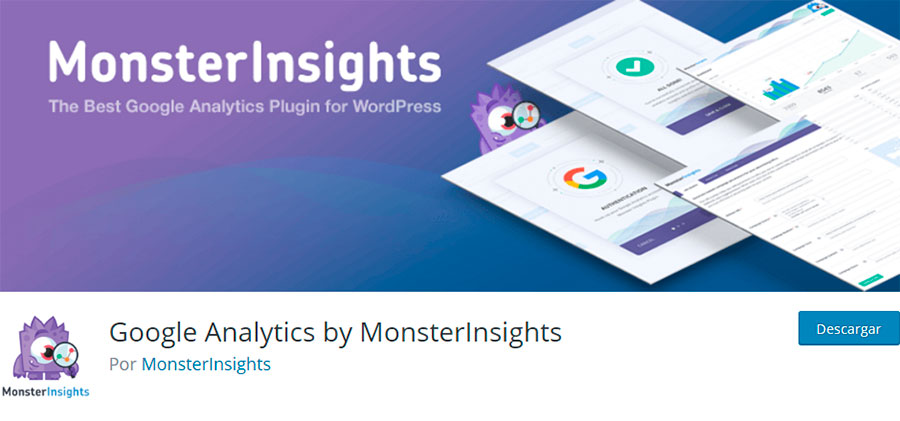 Plugin Google Analytics by MonsterInsights