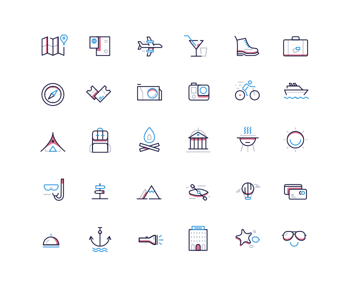 Travel Icons Set