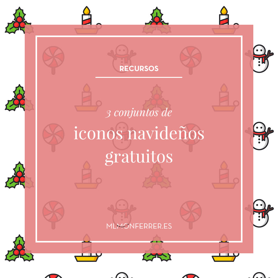 3 conjuntos de iconos navideños gratuitos