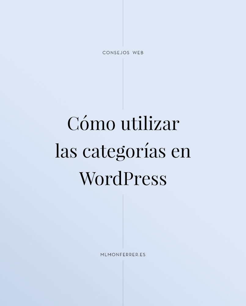 Como utilizar las categorías de WordPress