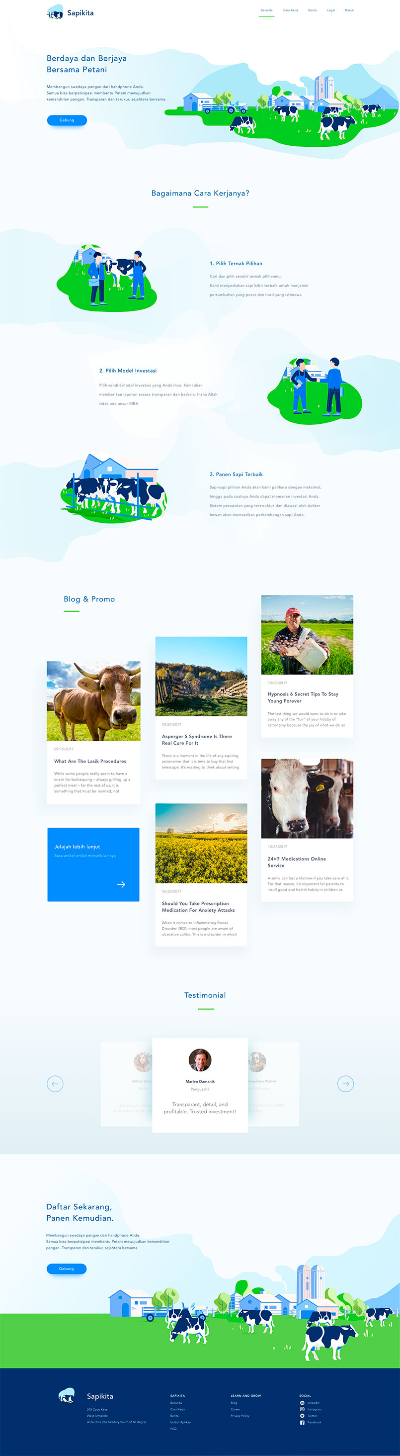 Agriculture Investment Homepage by Anggit Yuniar_
