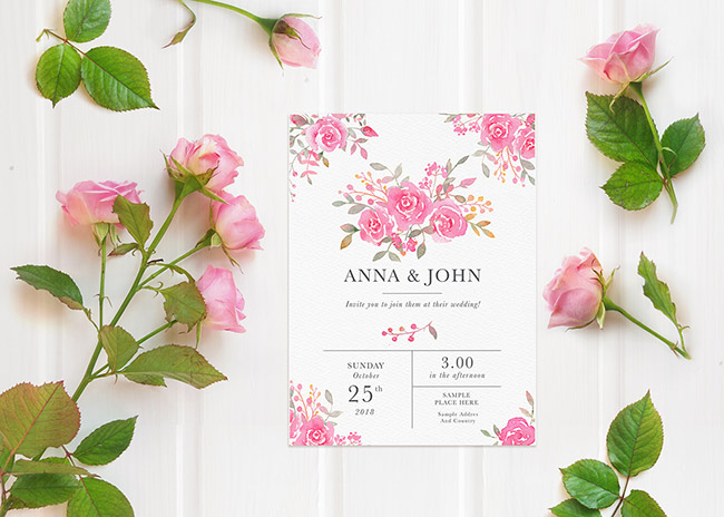 Recursos gratuitos de abril 2018 - FREE mockup flatlay with pink roses