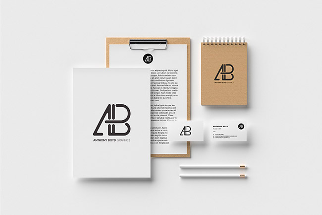 Recursos gratuitos de abril 2018 - Modern Branding Identity Mockup Vol.2