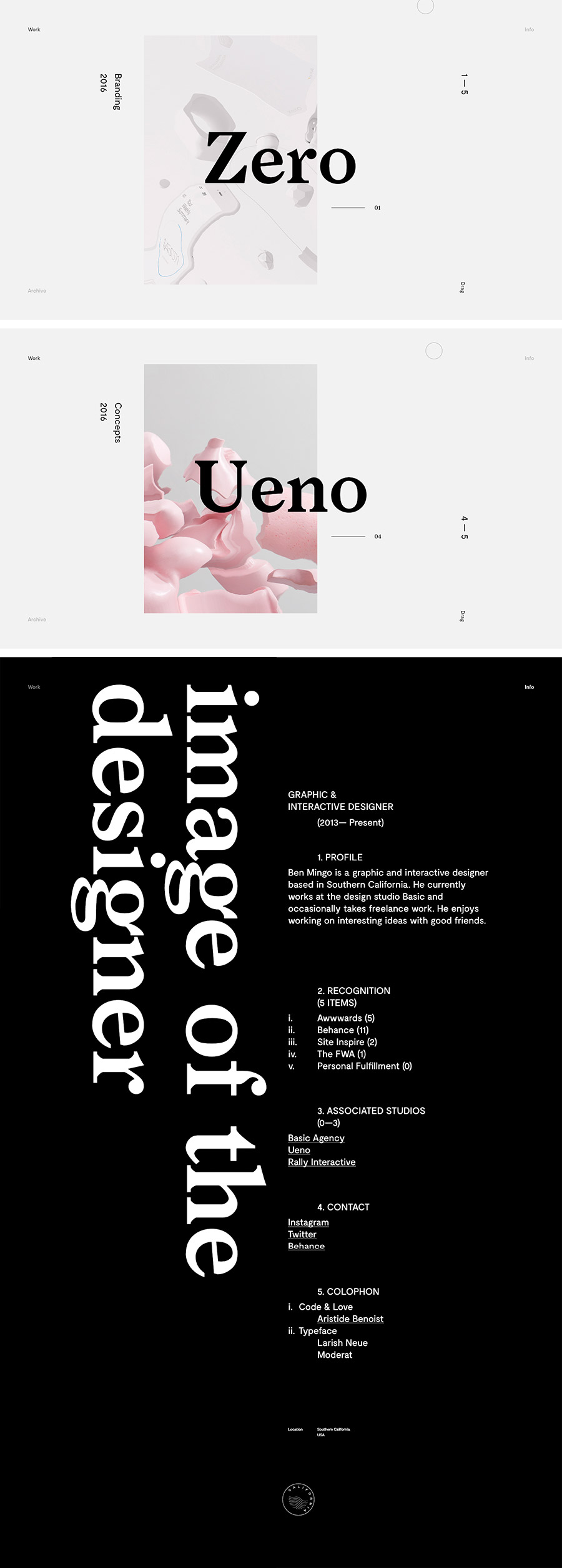 Web Ben Mingo - www.benmingo.com | 10 webs con títulos extremadamente grandes que funcionan