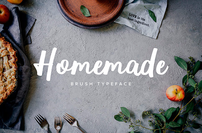 Homemade Brush Typeface  | Fuentes gratuitas de abril 2018