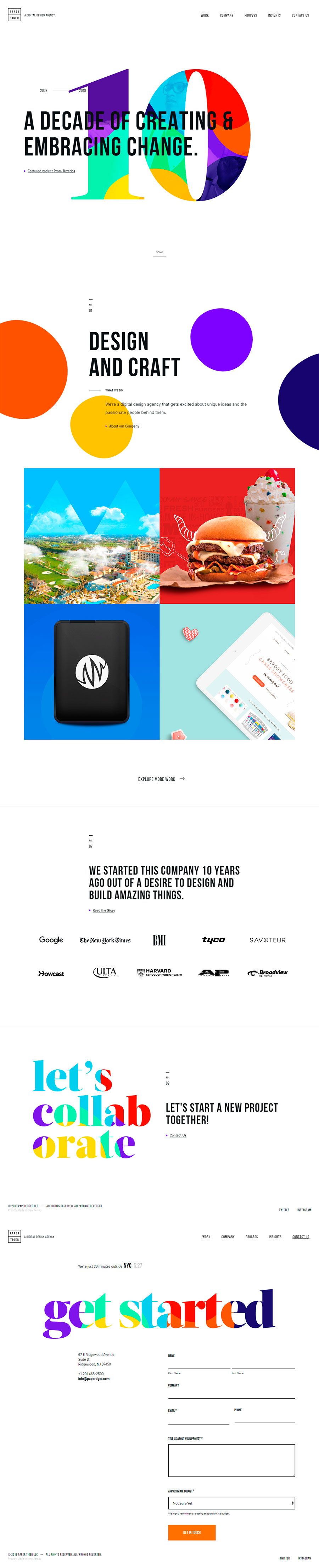 Web Paper Tiger - www.papertiger.com | 10 webs con títulos extremadamente grandes que funcionan