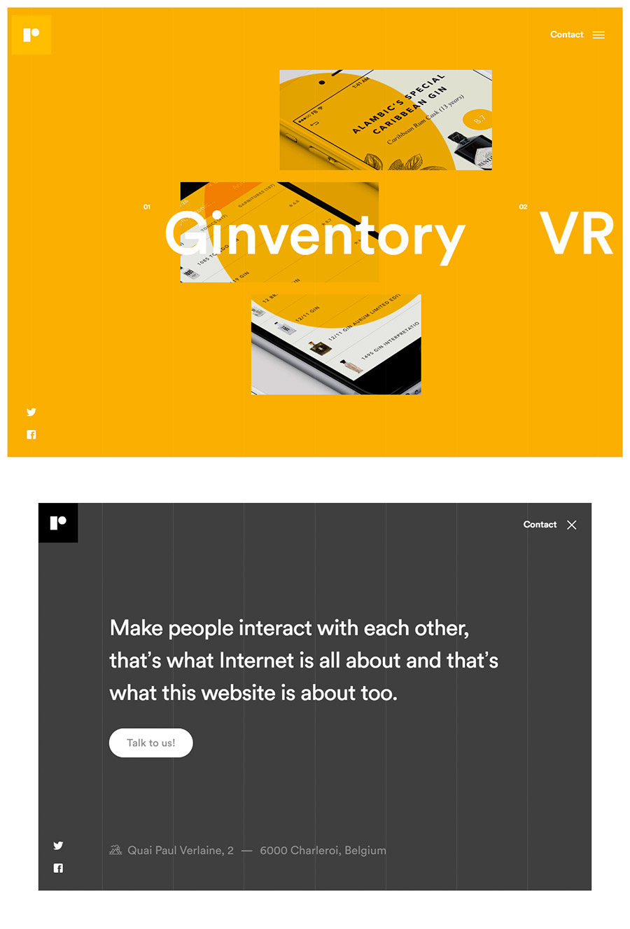 Web Reed - www.reed.be | 10 webs con títulos extremadamente grandes que funcionan
