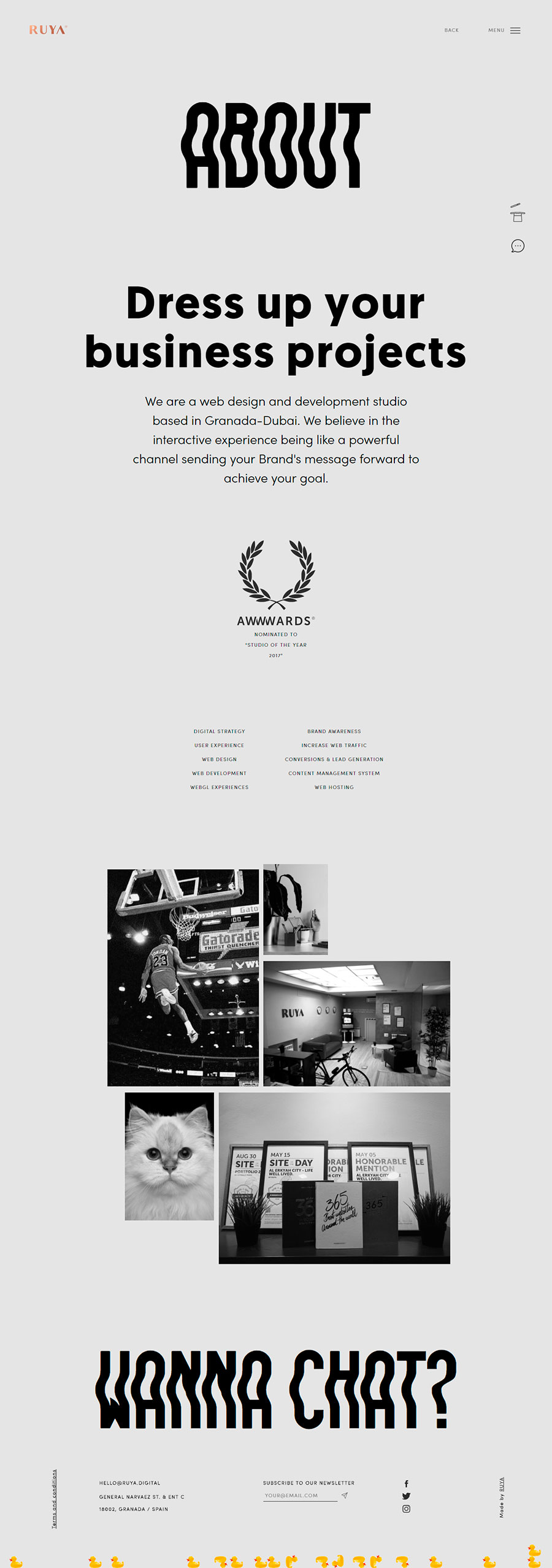 Web RUYA - ruya.digital | 10 webs con títulos extremadamente grandes que funcionan