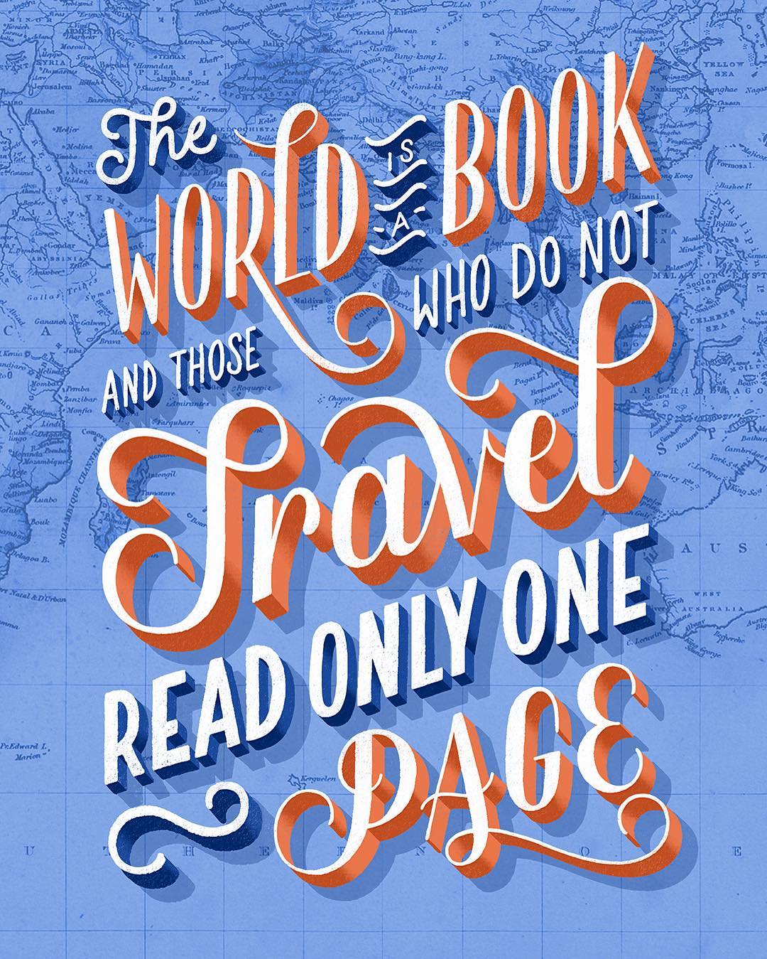 "26 Letters 26,000 Miles" by Lauren Hom | 10 consejos para crear imágenes con citas | mlmonferrer.es