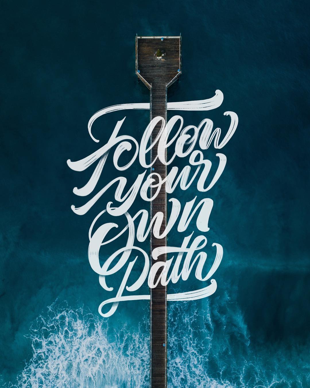 "Follow your own path" by typebychris | 10 consejos para crear imágenes con citas | mlmonferrer.es