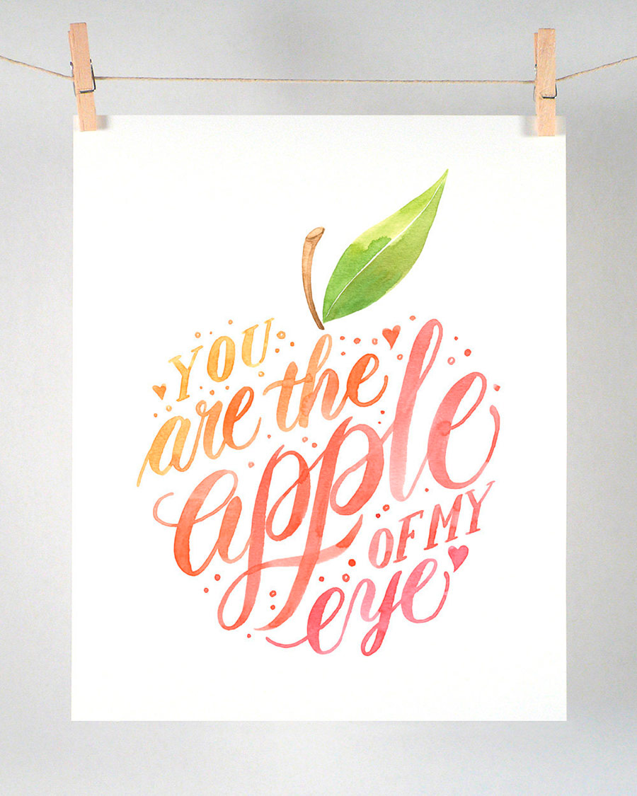 "You are the apple of my eye" by FourWetFeet | 10 consejos para crear imágenes con citas | mlmonferrer.es