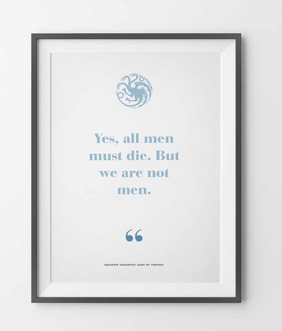 " Movies & TV Series • Quote Print" by BRAVABLCK | 10 consejos para crear imágenes con citas | mlmonferrer.es