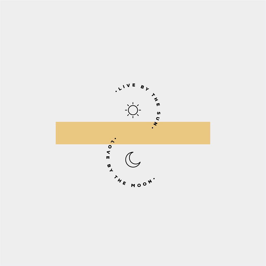 "Live by the sun, Love by the moon" by the.binding | 10 consejos para crear imágenes con citas | mlmonferrer.es