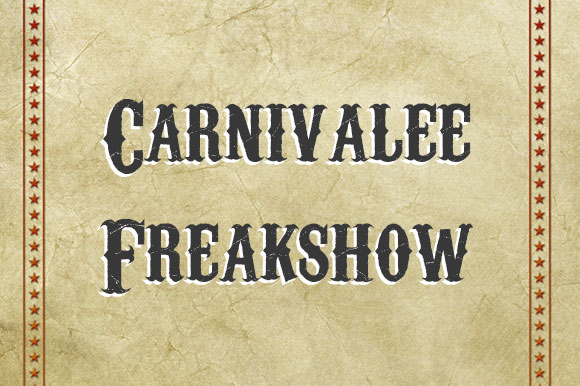 Fuentes gratuitas inspiradas en el circo  |  Carnivalee Freakshow   |  mlmonferrer.es