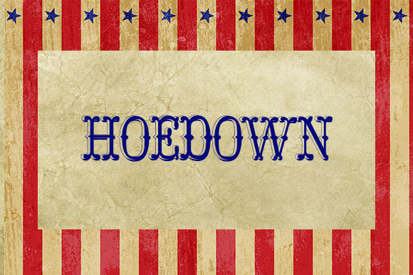 Fuentes gratuitas inspiradas en el circo  |  Hoedown  |  mlmonferrer.es