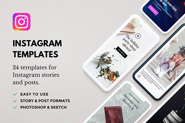Lush 24 Instagram Templates | Recursos gratuitos de junio para diseñadores  | mlmonferrer.es