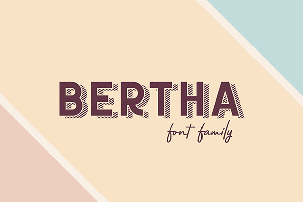 Bertha font family | Recursos gratuitos de junio para diseñadores  | mlmonferrer.es
