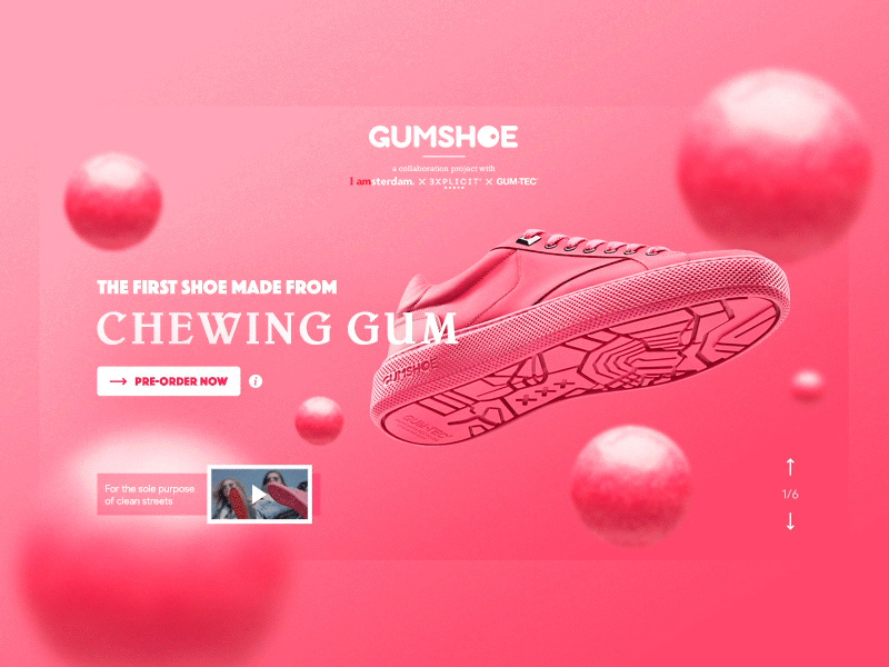 Gumshoe Landing page - Redesign by Duc Tran | Inspiración web rojo | www.mlmonferrer.es