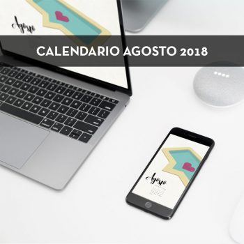 Calendario descargable de agosto de 2018