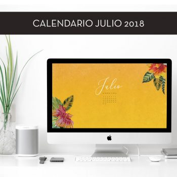 Calendario descargable de julio de 2018
