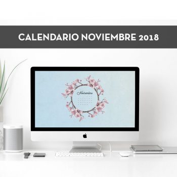 Calendario descargable de noviembre de 2018